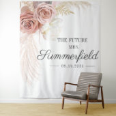 パンパス グラス タン ブライダル シャワー バックドロップ タペストリー (インサイチュ)