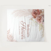 パンパス グラス テラコッタ ウェディング シャワー 背景 タペストリー (正面(横))