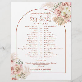 パンパス グラス テラコッタ ウェディング スケジュール タイムライン