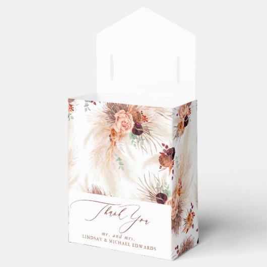 パンパス グラス テラコッタ フラワーズ トロピカル フェイバーボックス (オープン)