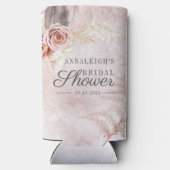 パンパス グラス テラコッタ ブライダル シャワー スクリプト スリム缶クーラー (裏面)