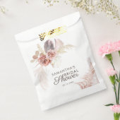 パンパス グラス テラコッタ ブライダル シャワー フェイバーバッグ (封をした状態)