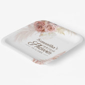 パンパス グラス テラコッタ ブライダル シャワー ペーパープレート (傾斜あり)