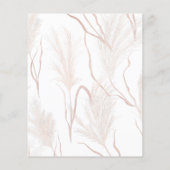 パンパス グラス テラコッタ Save the Date チラシ (裏面)