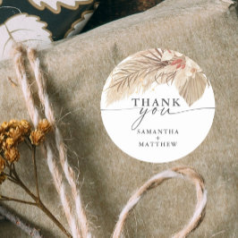 パンパス グラス ドライ パーム ウェディング ラウンドシール