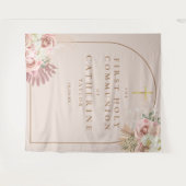 パンパス グラス ファースト コミュニオン フォト 背景 タペストリー (正面(横))