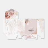 パンパス グラス フローラル チック ブライズ シャワー フェイバーボックス (折り畳みなし)