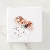 パンパス グラス フローラル テラコッタ ウェディング サンクス フェイバータグ (インサイチュ)