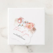 パンパス グラス フローラル ピンク ウェディング サンクス フェイバータグ (インサイチュ)