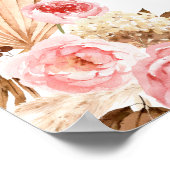 パンパス グラス フローラル ボーホー テーブル プラン 席次表 ポスター (角)