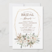 パンパス グラス ブライダル シャワー ボヘミア ヌカイダモ  招待状 (正面)