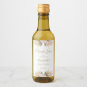 パンパス グラス  ブライダル シャワー ミニ ワインボトル ラベル (正面)
