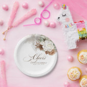 パンパス グラス ブラウン ホワイト セージ フローラル ボヘミア チェアーズ ペーパープレート (パーティー)