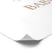 パンパス グラス ベビー シャワー ウェルカム サイン (角)