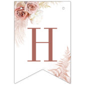 パンパス グラス ボヘミアンチック テラコッタ ウェディング シャワー バンティングフラッグ (第2の旗)