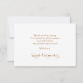 パンパス·グラス·ボホ感謝のノート·カード ノートカード (裏面)