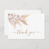 パンパス·グラス·ボホ感謝のノート·カード ノートカード (正面/裏面)