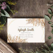 パンパス グラス ボーホー チック インビテーション