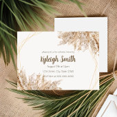 パンパス グラス ボーホー チック インビテーション