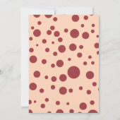 パンパス グラス ボーホー ハートの女王 誕生日 招待状 (裏面)