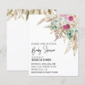 パンパス グラス ボーホー フラワー ウォーターカラー 予算 (正面/裏面)