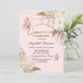 パンパス グラス ボーホー フラワー バタフライ キンセアニエラ 招待状 (スタンド正面)