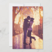 パンパス グラス ラスティック ボタニカル ボヘミア ウェディング セーブザデート (裏面)