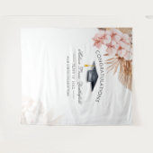 パンパス グラス 卒業写真 背景ボード タペストリー (正面(横))