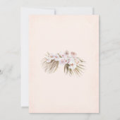 パンパス グラス 性別発表パーティー 招待状 (裏面)