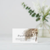 パンパス グラス 秋の ブライダル シャワー レシピ リクエストカード エンクロージャーカード (スタンド正面)