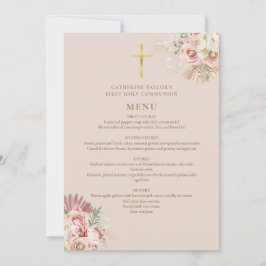 パンパス グラス 花のファースト ホーリー コミュニオン メニュー 招待状