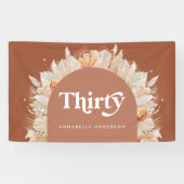 パンパス・グラモダンス・テラコッタ30歳の誕生日  横断幕 (横)