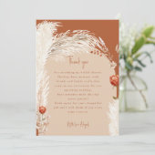 パンパス テラコッタ ブライダルシャワー 感謝 (スタンド正面)