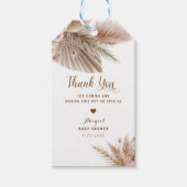 パンパス ベビーシャワー 感謝祭りのお礼の品 ギフトタグ (正面)