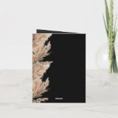 パンパス ミニマリスト ブライダルシャワー 招待状 (裏面)