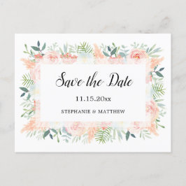 パンパバラグリーンリーウェディング日付を保存 案内ポストカード