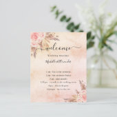 パンパバラフローラ結婚式プログラムテーブル番号 (スタンド正面)