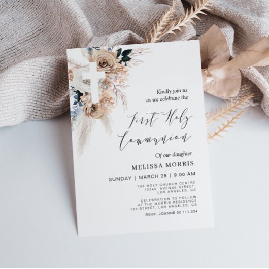 パンパフローラは最初の聖餐式を交差する 招待状