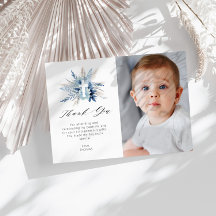 パンパフローラバプテスマ写真サンキューカード