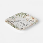 パンパモダンスの草の葉のシックエレガントな卒業 ペーパープレート (傾斜あり)