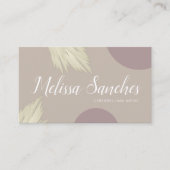 パンパモダンスオーガニックシェイプの自然の色 名刺 (正面)