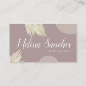 パンパモダンスオーガニックシェイプの自然の色 名刺 (正面)