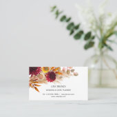 パンパモダンスグラスフローラ  名刺 (スタンド正面)