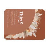 パンパモダンスグラス30歳の誕生日テラコッタ マグネット (横)