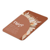 パンパモダンスグラス30歳の誕生日テラコッタ マグネット (左側)