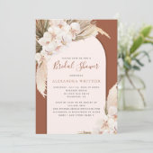 パンパモダンスフローラテラコッタブライダルシャワー 招待状 (スタンド正面)