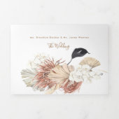 パンパモダンスボホ砂漠結婚ズ 三つ折り招待状 (カバー)