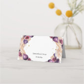 パンパモダンス&パープルフィギュス美しいフレーム プレイスカード (裏面)