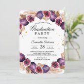 パンパモダンス&パープルフィギュス美しいフレーム 招待状 (スタンド正面)