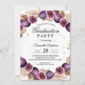 パンパモダンス&パープルフィギュス美しいフレーム 招待状 (正面)